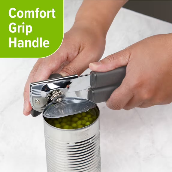 Manual Can Opener with Comfort Grip Handle for Smooth & Easy Opening