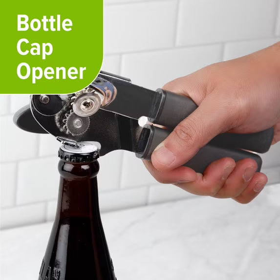 Manual Can Opener with Comfort Grip Handle for Smooth & Easy Opening