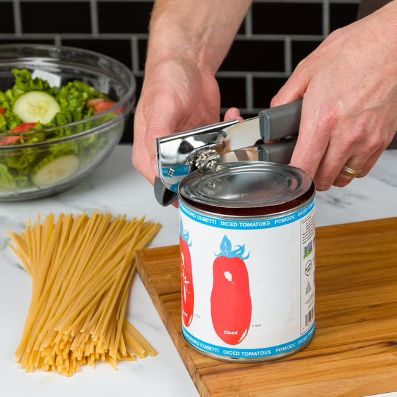 Manual Can Opener with Comfort Grip Handle for Smooth & Easy Opening
