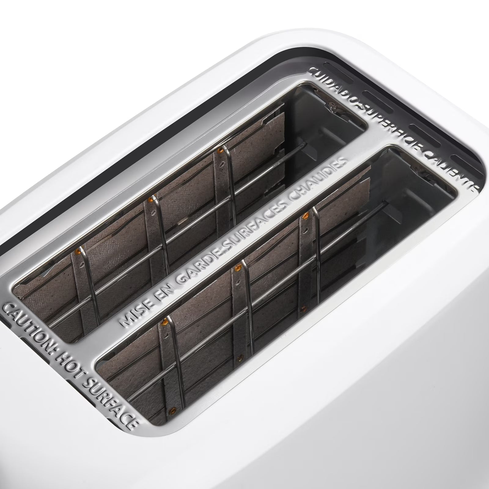 2-Slice Toaster with 6 Shade Settings & Removable Crumb Tray – Arctic White