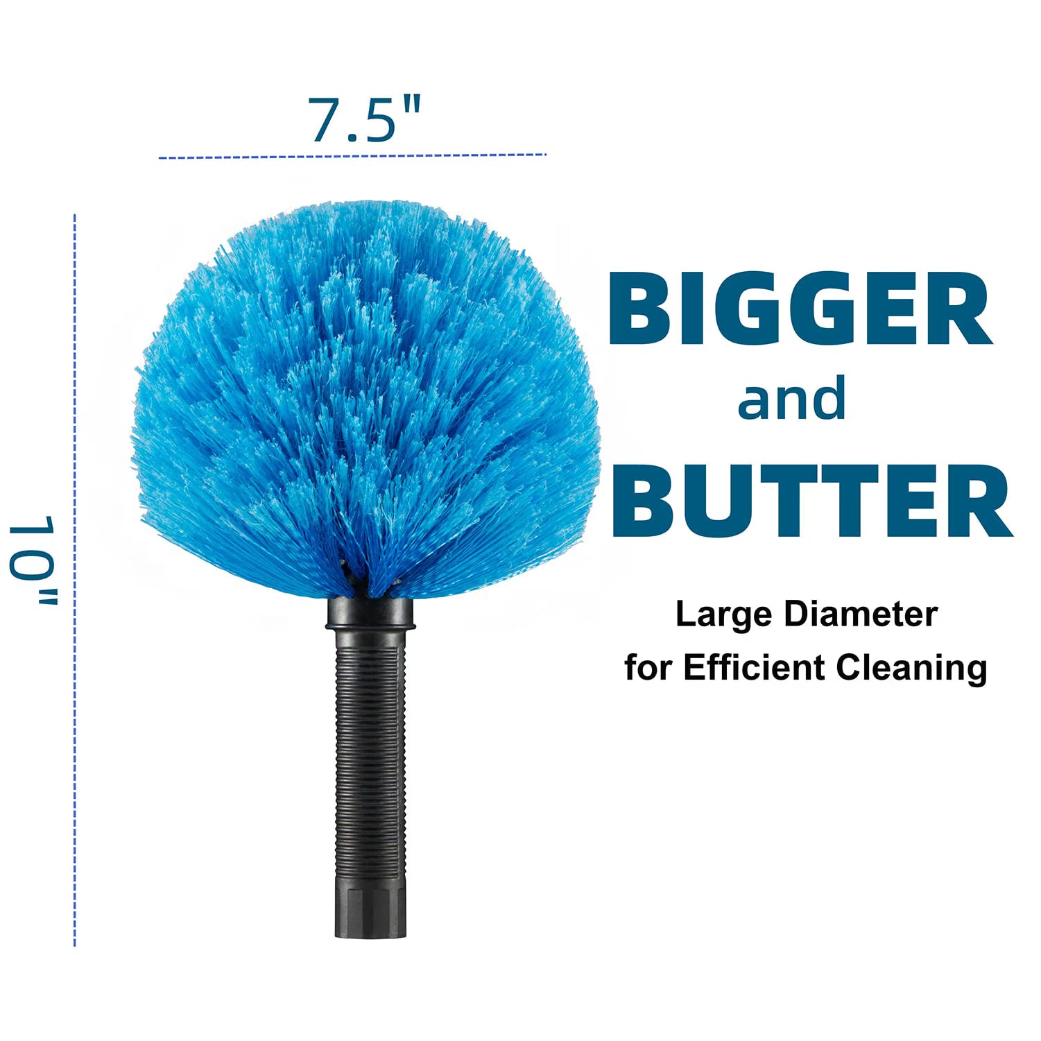 Twist-On Cobweb Duster Head – Spider Web Cleaning Brush for Indoor & Outdoor Use