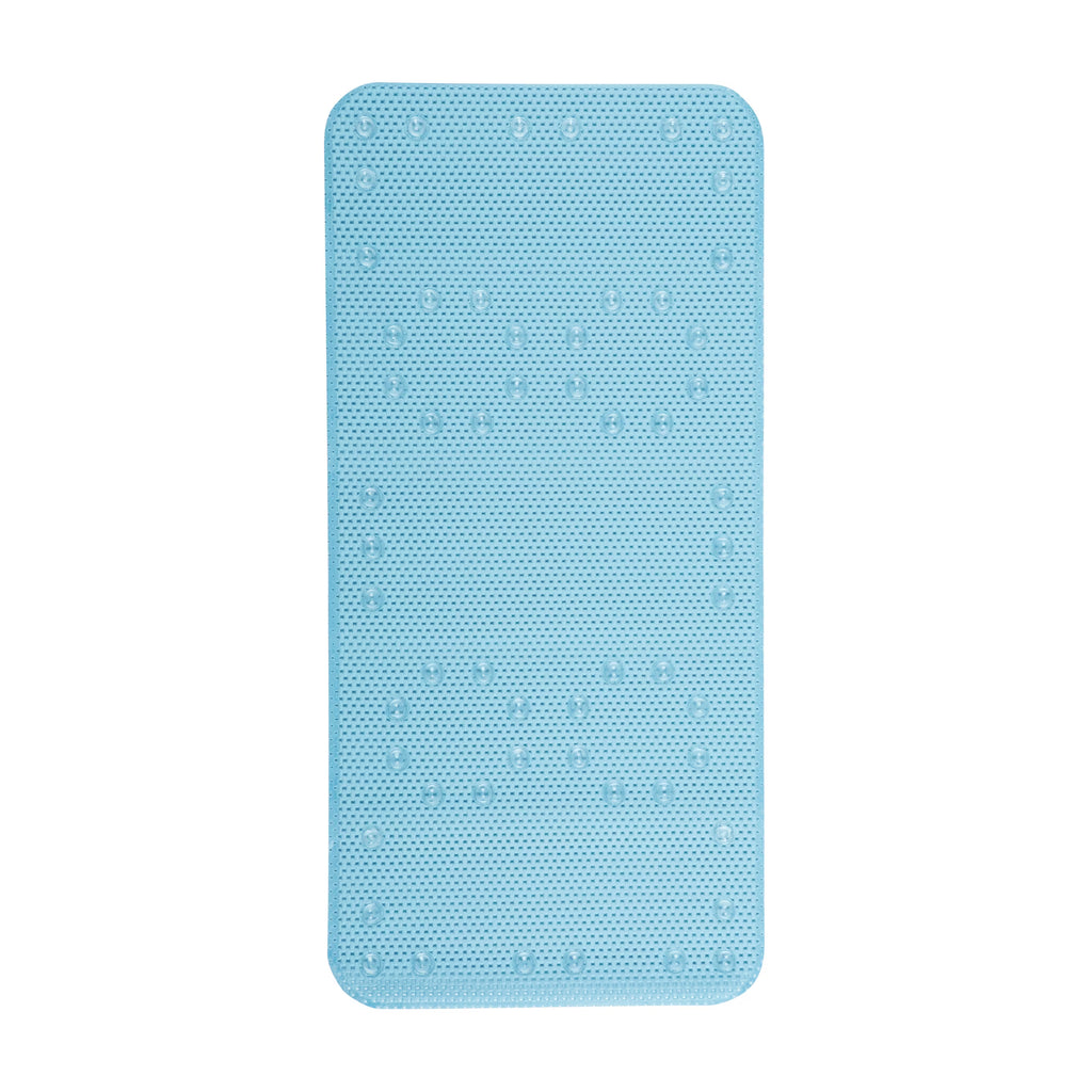 17" x 36" Cushioned Foam Bathtub Mat with Suction Cups – Blue
