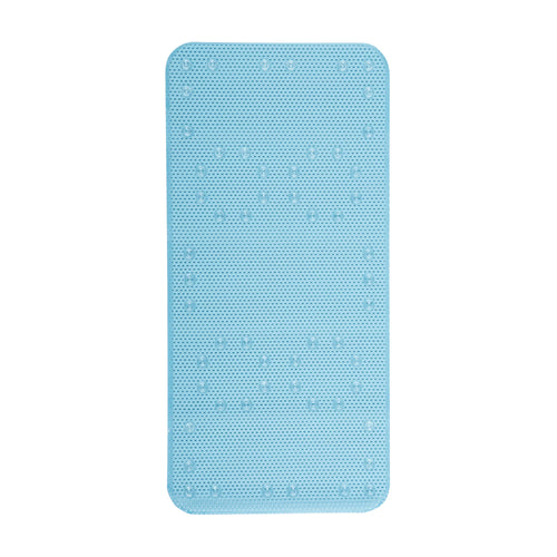 17" x 36" Cushioned Foam Bathtub Mat with Suction Cups – Blue