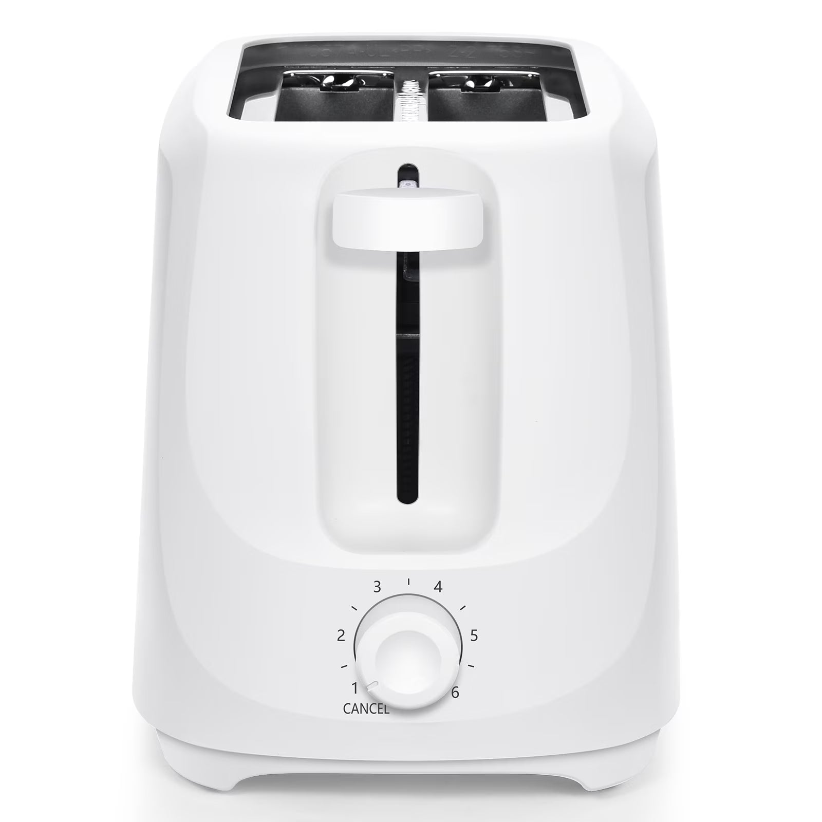 2-Slice Toaster with 6 Shade Settings & Removable Crumb Tray – Arctic White