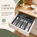 48-Piece Stainless Steel Silverware Set with Organizer for 8 – Dishwasher Safe