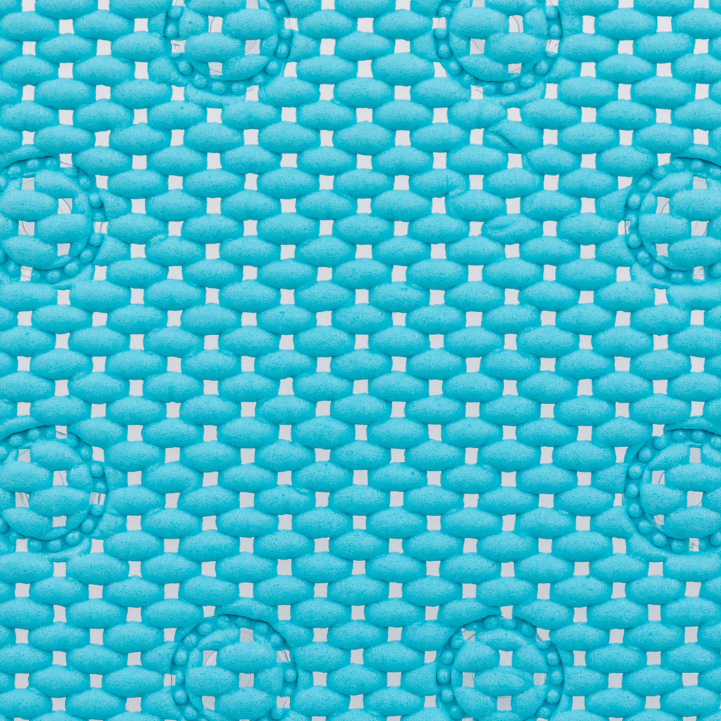 17" x 36" Cushioned Foam Bathtub Mat with Suction Cups – Blue