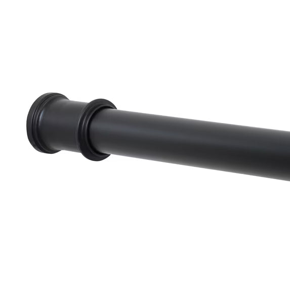 Mainstays Adjustable Tension Shower Curtain Rod 44–72 Inch – Matte Black