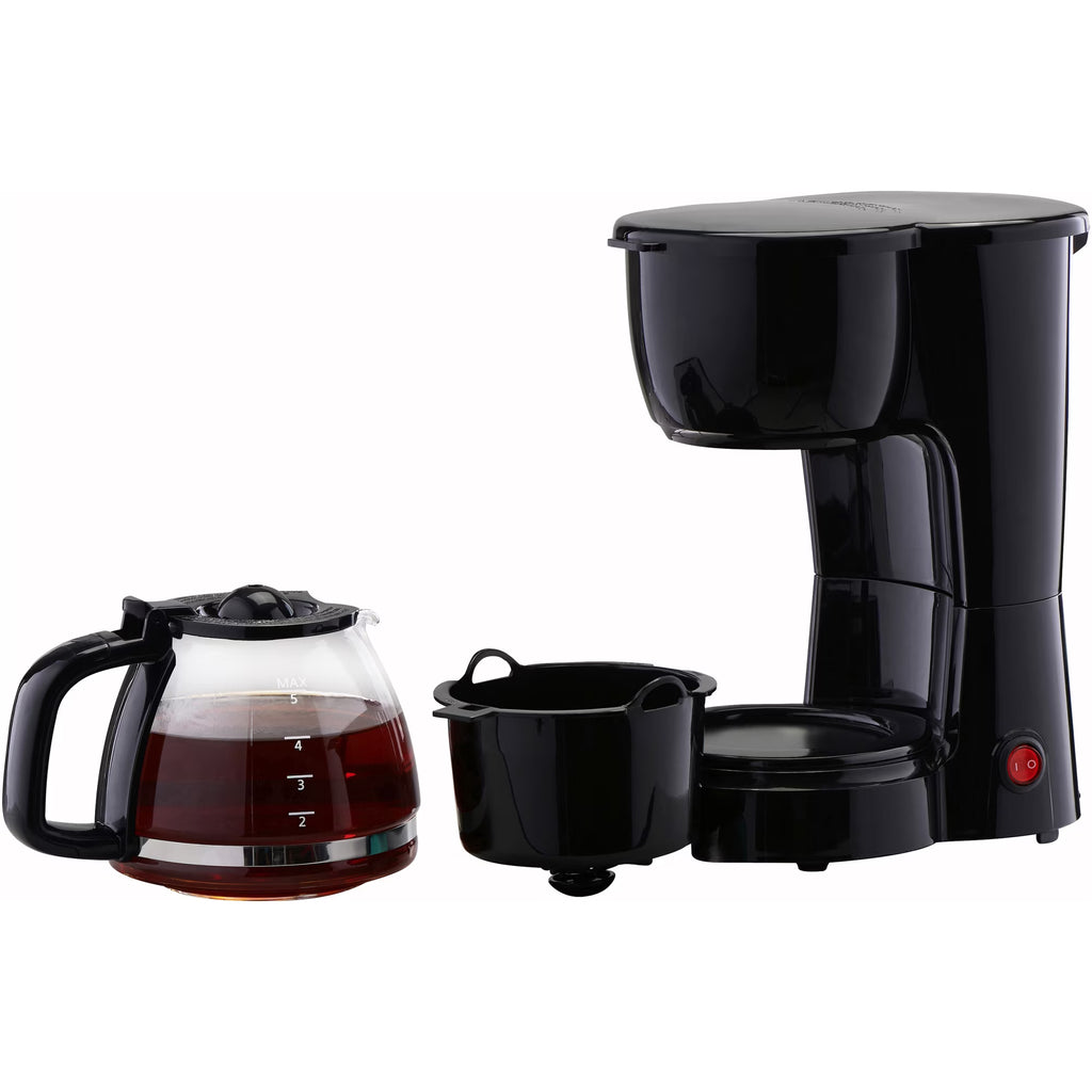 5-Cup Coffee Maker – Compact Drip Coffee Machine, Black