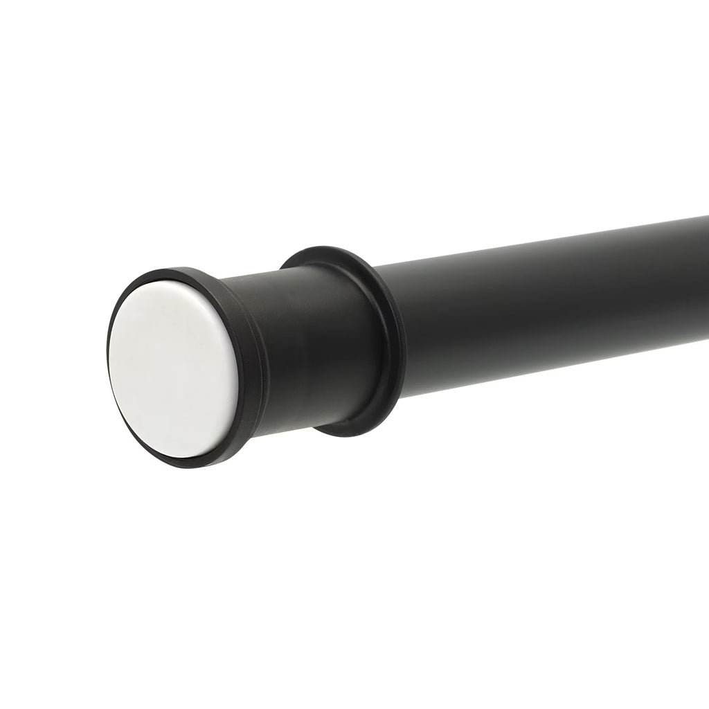 Mainstays Adjustable Tension Shower Curtain Rod 44–72 Inch – Matte Black